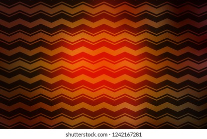 Dark Orange vector background with straight lines. Modern geometrical abstract illustration with Lines. Pattern for ad, booklets, leaflets.