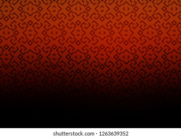 Dark Orange vector background with straight lines. Shining colored illustration with narrow lines. Pattern for websites, landing pages.