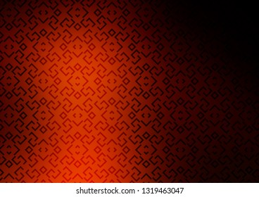 Dark Orange vector background with straight lines. Blurred decorative design in simple style with lines. Pattern for websites, landing pages.