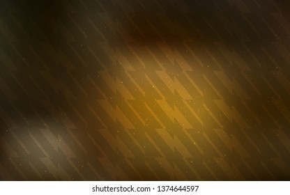 Dark Orange vector background with straight lines. Colorful shining illustration with lines on abstract template. Pattern for your busines websites.