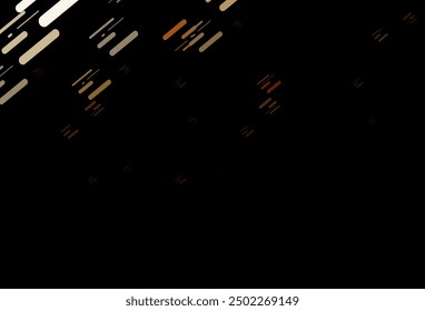 Dark Orange vector background with straight lines. Lines on blurred abstract background with gradient. Best design for your ad, poster, banner.