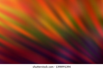 Dark Orange vector background with stright stripes. Colorful shining illustration with lines on abstract template. Best design for your ad, poster, banner.