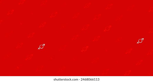 Fondo de Vector naranja oscuro con símbolos de mujer. Símbolos de feminismo colorido con un degradado en estilo moderno. Diseño simple para su Sitio web.