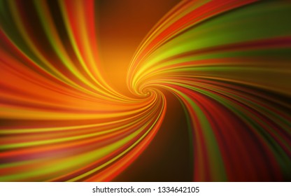 Dark Orange vector background with wry lines. A circumflex abstract illustration with gradient. A new texture for your  ad, booklets, leaflets.