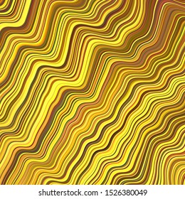 Dark Orange vector background with wry lines. Creative illustration in halftone style with gradient. Abstract design for your web site.