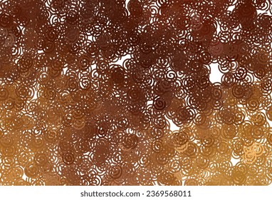 Dark Orange vector background with wry lines. Shining colorful illustration in simple style. Brand new design for your ads, poster, banner.