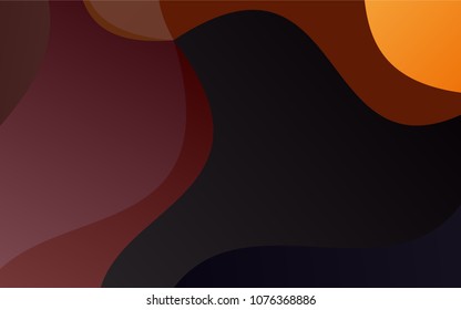 Dark Orange vector bandy background. Creative geometric illustration in Origami style with gradient. The template can be used as a background for cell phones.