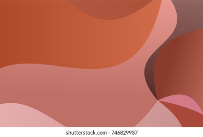 Dark Orange vector bandy template. Modern geometrical abstract illustration with gradient bandy lines. Brand-new style for your business design.