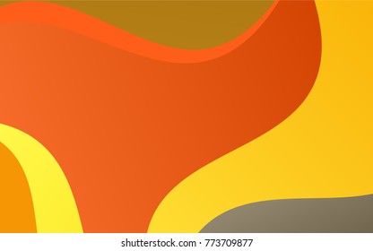 Dark Orange vector bandy template. Geometric illustration in Origami style with gradient.  Brand-new style for your business design.