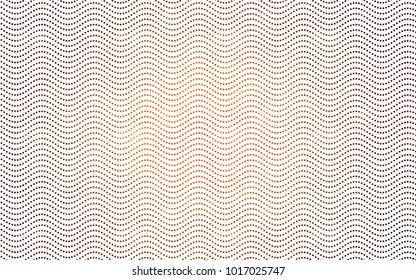 Dark Orange vector banner with circles, spheres. Abstract spots. Background of Art bubbles in halftone style with colored gradient.
