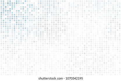 Dark Orange vector banner with circles, spheres. Abstract spots. Background of Art bubbles in halftone style with colored gradient.