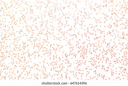 Dark Orange vector banner with circles, spheres. Abstract spots. Background of Art bubbles in halftone style with colored gradient.