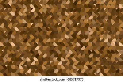 Dark Orange vector banner with circles, spheres. Abstract spots. Background of Art bubbles in halftone style with colored gradient.