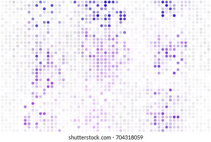 Dark Orange vector banner with circles, spheres. Abstract spots. Background of Art bubbles in halftone style with colored gradient.