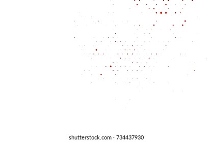 Dark Orange vector banner with circles, spheres. Abstract spots. Background of Art bubbles in halftone style with colored gradient.