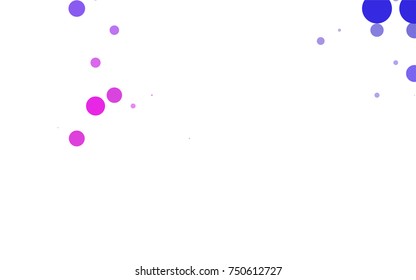 Dark Orange vector banner with circles, spheres. Abstract spots. Background of Art bubbles in halftone style with colored gradient.