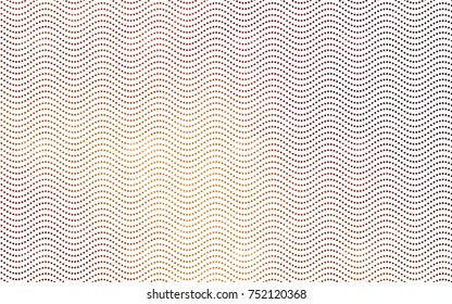 Dark Orange vector banner with circles, spheres. Abstract spots. Background of Art bubbles in halftone style with colored gradient.