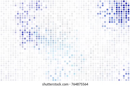 Dark Orange vector banner with circles, spheres. Abstract spots. Background of Art bubbles in halftone style with colored gradient.