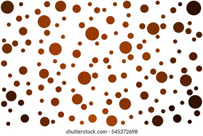 Dark Orange Vector banners banners set of circles, spheres. Network design, technology science, vector illustration