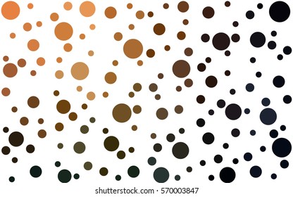 Dark Orange Vector banners set of circles, spheres. Abstract Circles. Art Vector Background.