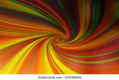 Dark Orange vector blurred background. Creative illustration in halftone style with gradient. New way of your design.
