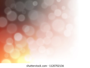 Dark Orange vector blurred bokeh  shine abstract background. Colorful illustration in blurry style with gradient. A completely new template for your design.