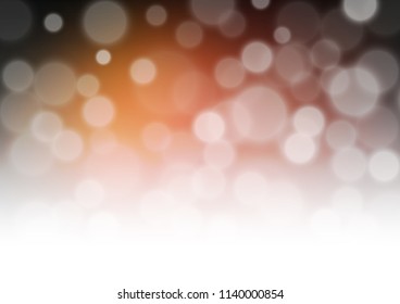 Dark Orange vector blurred bright pattern. A completely new color illustration in a bokeh style. A completely new design for your business.