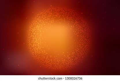 Dark Orange vector blurred bright pattern. Colorful illustration in abstract style with gradient. Elegant background for a brand book.