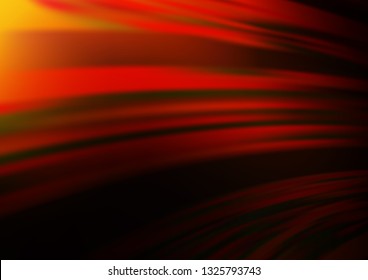 Dark Orange vector blurred bright template. Colorful abstract illustration with gradient. The elegant pattern for brand book.