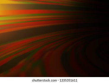 Dark Orange vector blurred bright template. Colorful abstract illustration with gradient. A new texture for your design.