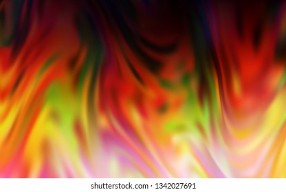 Dark Orange vector blurred bright pattern. Glitter abstract illustration with gradient design. Blurred design for your web site.