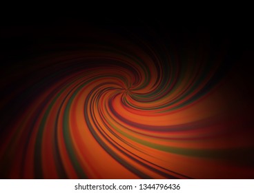 Dark Orange vector blurred bright template. Colorful illustration in abstract style with gradient. The background for your creative designs.