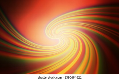 Dark Orange vector blurred bright template. Colorful illustration in abstract style with gradient. Elegant background for a brand book.
