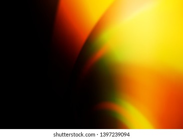 Dark Orange vector blurred bright template. Colorful illustration in blurry style with gradient. Brand new design for your business.