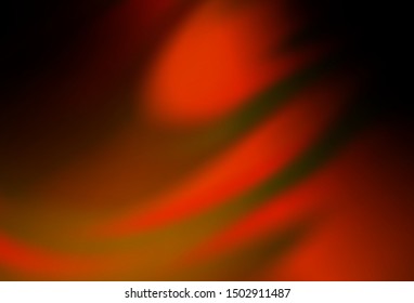 Dark Orange vector blurred bright template. An elegant bright illustration with gradient. New style design for your brand book.