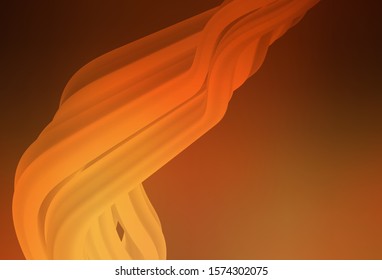 Dark Orange vector blurred bright template. Colorful illustration in abstract style with gradient. Smart design for your work.