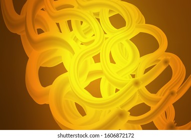 Dark Orange vector blurred bright template. A completely new colored illustration in blur style. Background for designs.