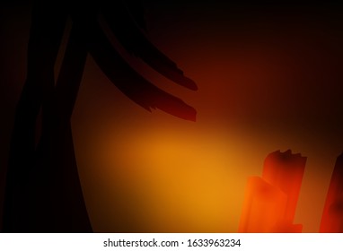Dark Orange vector blurred bright pattern. Modern abstract illustration with gradient. New style design for your brand book.