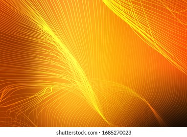 Dark Orange vector blurred bright template. A completely new colored illustration in blur style. New design for your business.