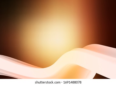 El vector naranja oscuro difuminó la plantilla brillante. Ilustración colorida en estilo abstracto con degradado. Nuevo diseño de estilo para su libro de marca.