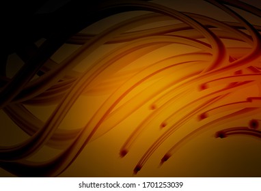 Dark Orange vector blurred bright pattern. Glitter abstract illustration with gradient design. Background for designs.