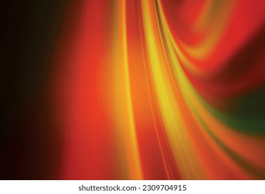 El vector naranja oscuro borra la plantilla brillante. Una elegante ilustración brillante con gradiente. Nueva forma de tu diseño.