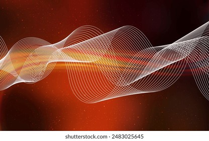 Dark Orange vector blurred bright pattern. New colored illustration in blur style with gradient. Background for designs.