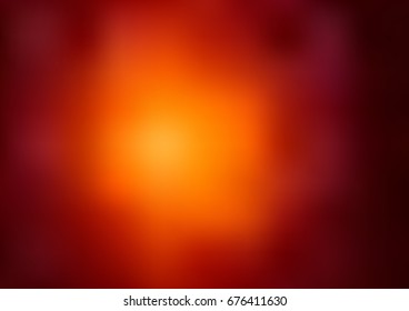 Dark Orange vector blurred bright template. A vague abstract illustration with gradient. A completely new design for your business.
