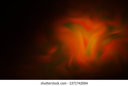 Dark Orange vector blurred pattern. Glitter abstract illustration with gradient design. Background for designs.