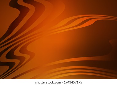 Dark Orange vector blurred pattern. Colorful abstract illustration with gradient. New way of your design.