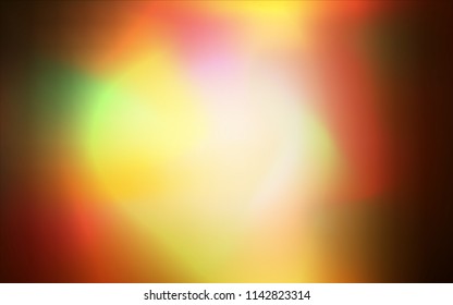 Dark Orange vector blurred shine abstract template. Glitter abstract illustration with an elegant design. The best blurred design for your business.