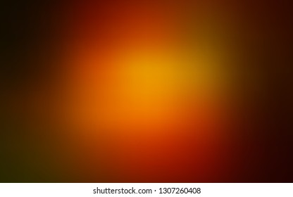 Dark Orange vector blurred shine abstract template. Creative illustration in halftone style with gradient. New design for your business.