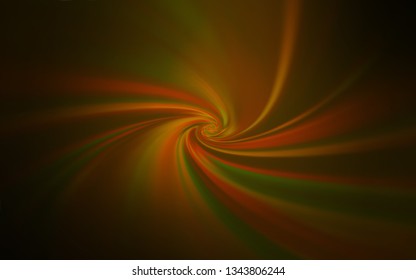 Dark Orange vector blurred shine abstract background. Glitter abstract illustration with gradient design. Background for designs.