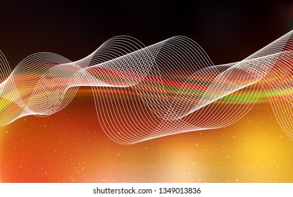 Dark Orange vector blurred shine abstract template. Modern abstract illustration with gradient. New style design for your brand book.